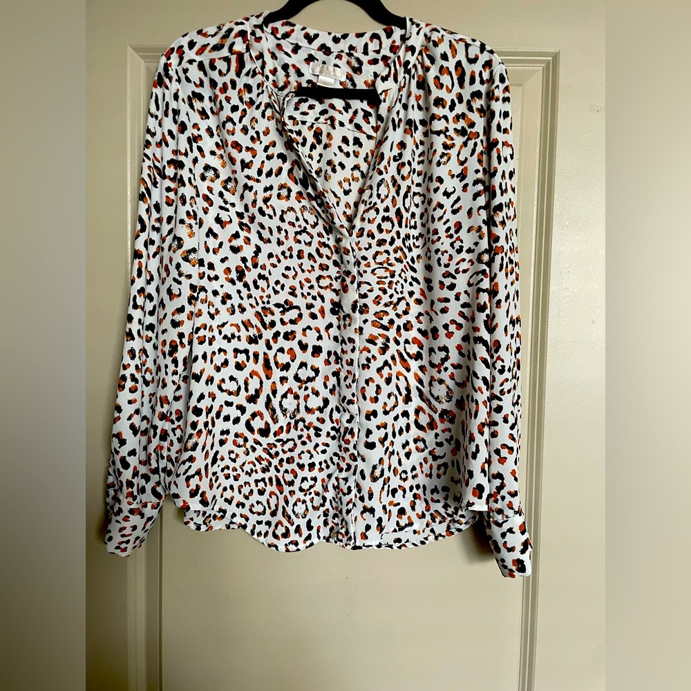 Finn and Grace leopard print blouse.